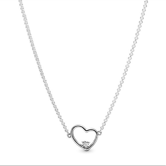 Pandora — Asymmetrical Heart Shaped Necklace - Picture 1 of 6